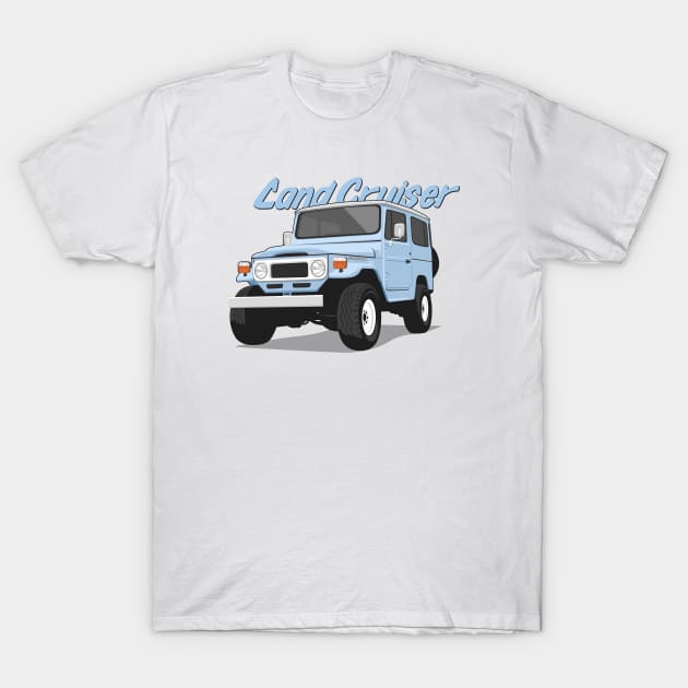 Land cruiser fj40 hardtop off road aqua T-Shirt by creative.z